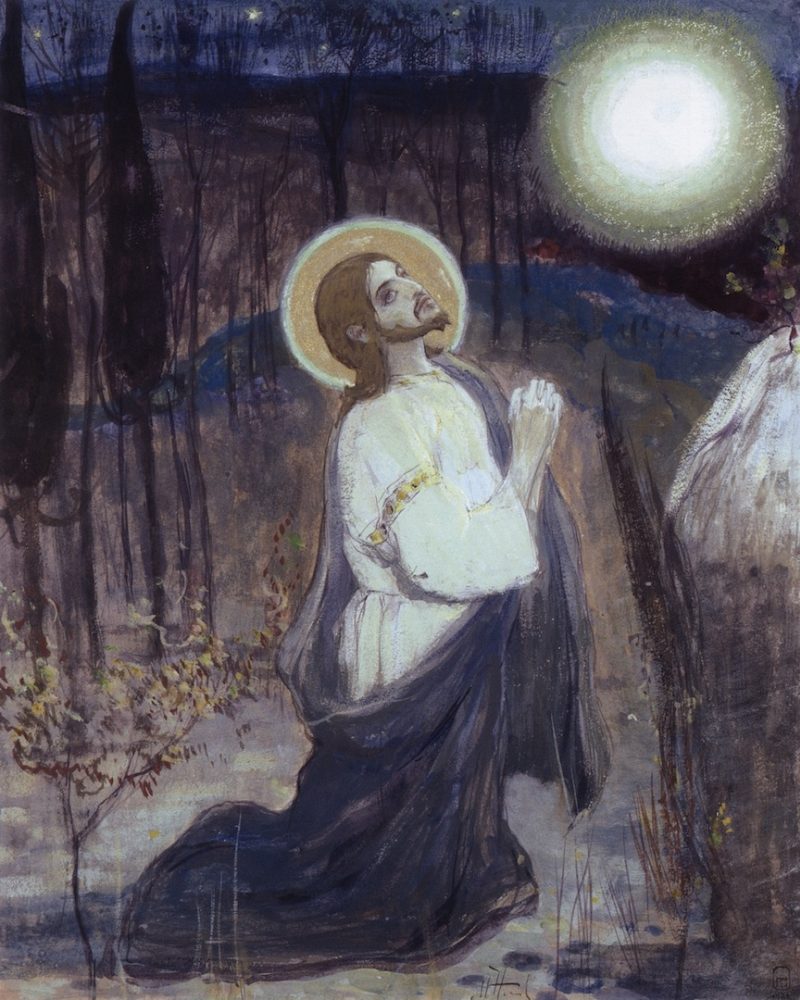 800x1000 Agony In The Garden Painting Mikhail Vasilevich Nesterov Oil - Painting Agony In The Garden