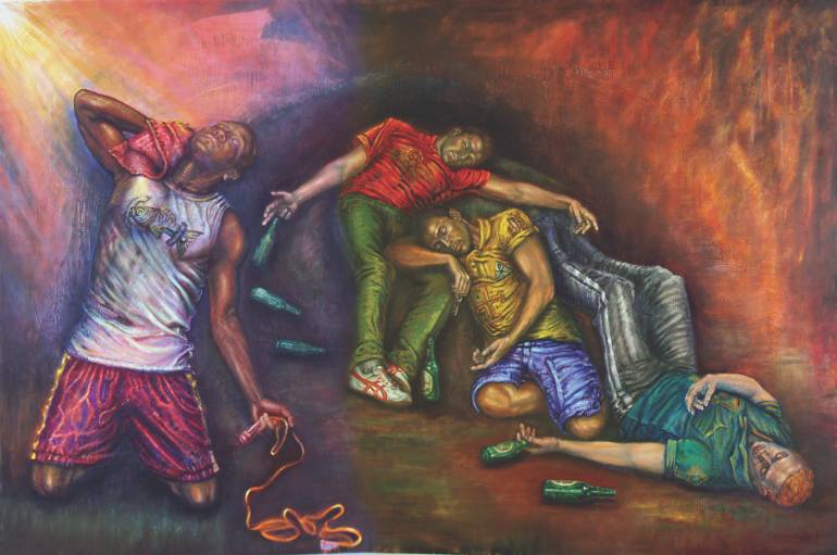 770x511 Saatchi Art Agony In The Garden Painting By Miriam Cabello - Painting Agony In The Garden