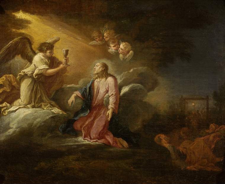 760x621 The Agony In The Garden Painting Filippo Lauri Oil Paintings - Painting Agony In The Garden