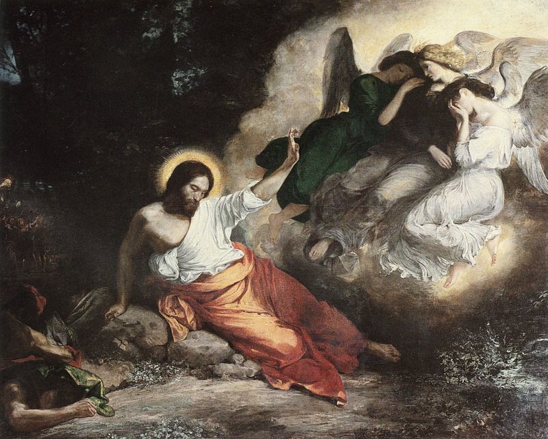 800x641 The Agony In The Garden By Eugene Delacroix - Painting Agony In The Garden