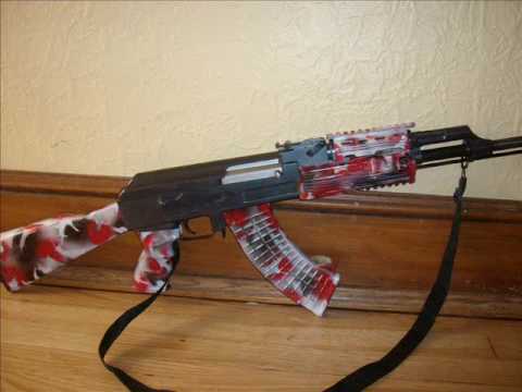 480x360 Airsoft Ak47 Tactical Urban Camo (Tutorial In Description) - Painting Ak 47