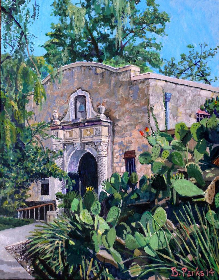 770x983 Saatchi Art Alamo Garden Painting By Barry Parks - Painting Alamo