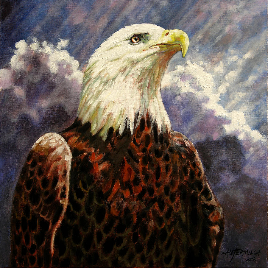 900x900 God Bless America Painting By John Lautermilch - Painting America