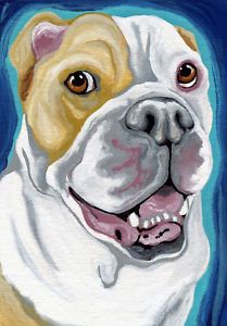 209x300 77 Best American Bulldog Art Images On American - Painting American Bulldog