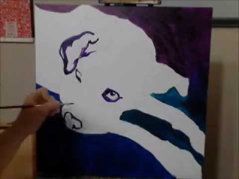 480x360 Dawgart - Painting American Bulldog