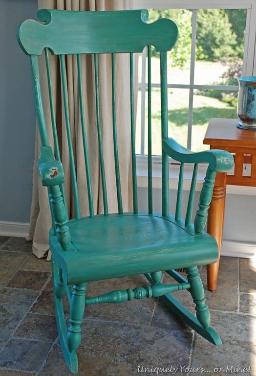 524x768 Rocking Chair Makeover Uniquely Yours Or Mine! - Painting An Old Rocking Chair