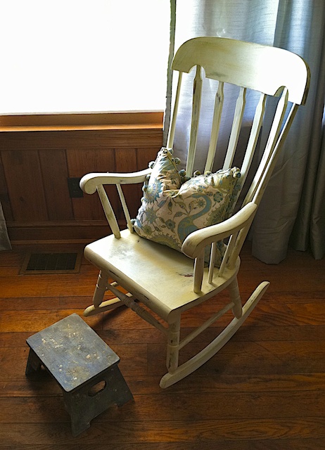462x640 Chalk Paint Reinventing Claire - Painting An Old Rocking Chair