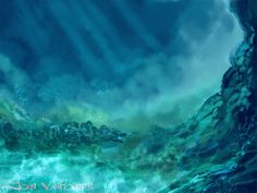 236x177 How To Make Your Room Look Underwater With Lighting - Painting An Underwater Scene