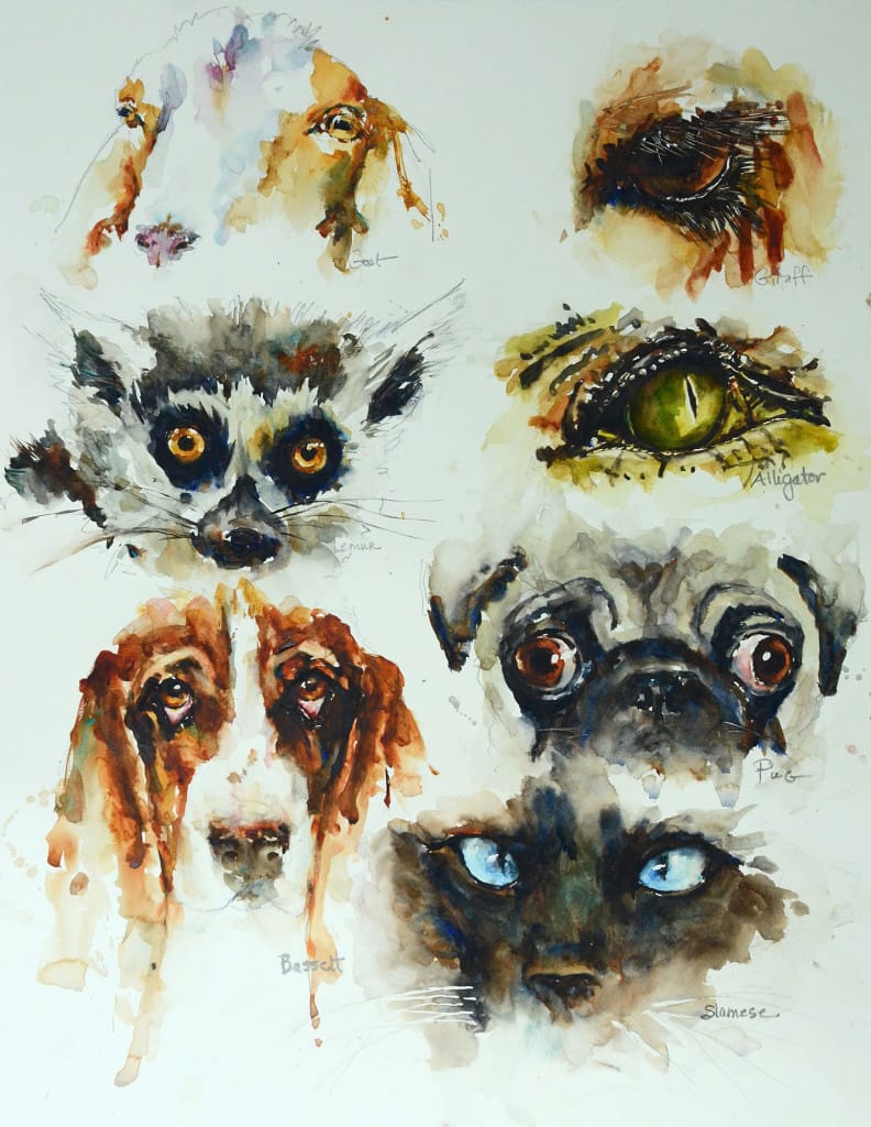 792x1024 Bits - Painting Animal Eyes