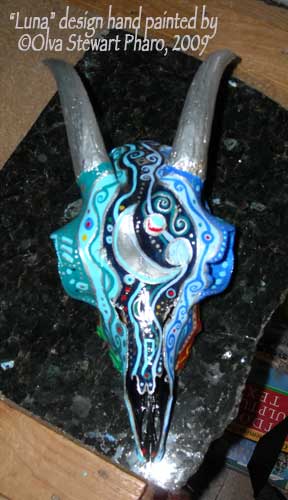 288x500 Hand Painted Real Animal Skulls By Olva Stewart Pharo - Painting Animal Skulls