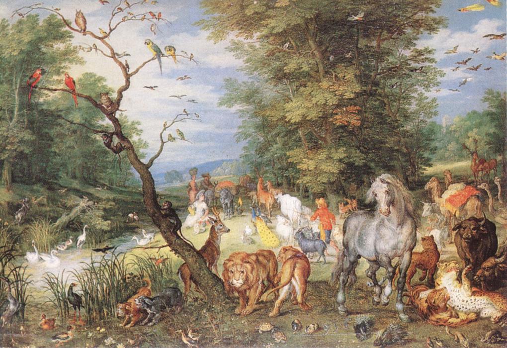 1020x700 The Animals Entering The Ark 1615 Painting Jan The Elder - Painting Animals Ark