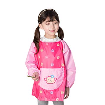 355x355 Hosim Children's Art Smock Long Sleeve Waterproof Painting Apron - Painting Apron