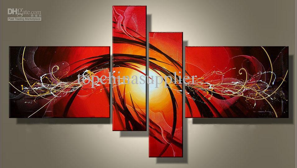 956x541 2018 Art Modern Abstract Oil Painting Multiple Piece Canvas Art - Painting Art