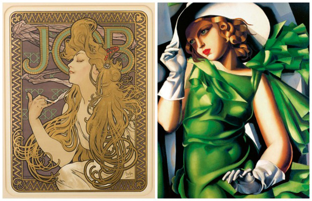630x406 Art Nouveau Vs Art Deco What's The Difference Paint + Pattern - Painting Art Deco