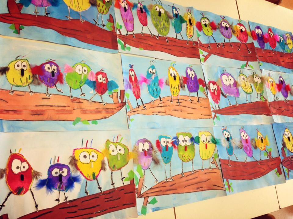 960x720 Spring Birds Kids Craft Birds! Bird, Spring And Craft - Painting Art For Kids