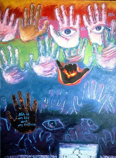 379x516 Deaf Painter If My Hands Could Speak - Painting Asl