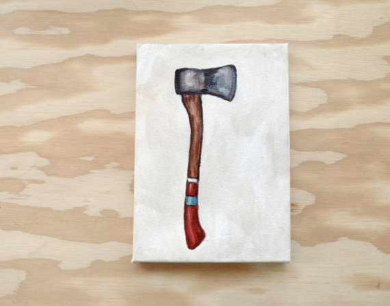 570x448 Items Similar To Axe - Painting Axe