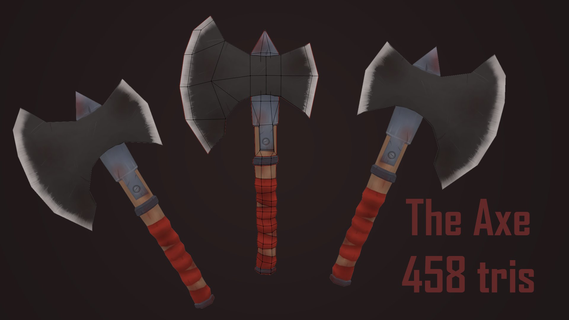 1920x1080 Pigart Blender Hand Painting - Painting Axe