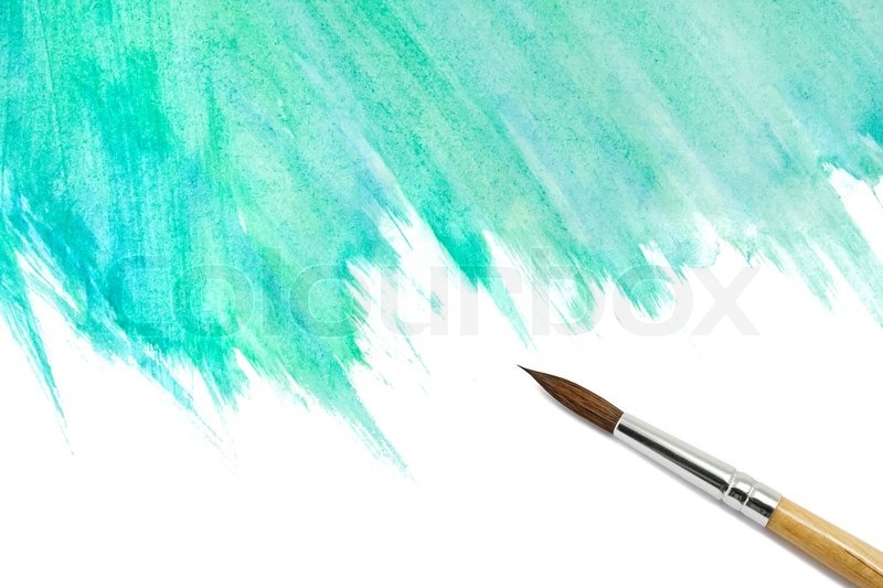 800x533 Abstract Watercolor Painted Background With Brush Stock Photo - Painting Background