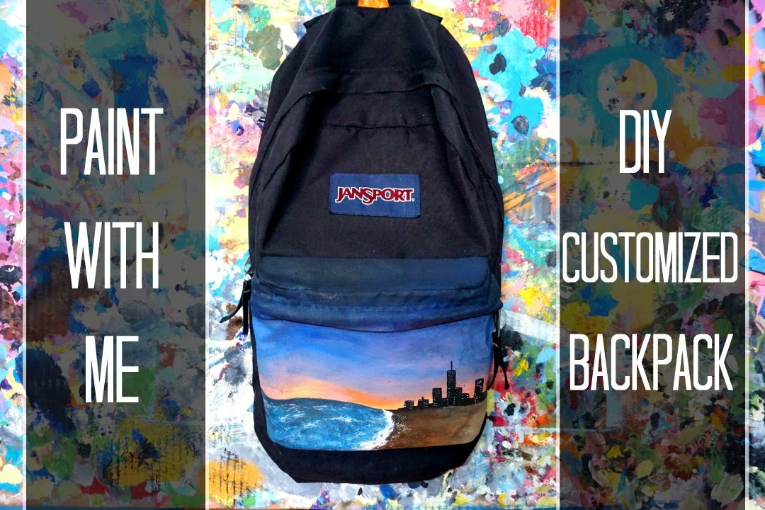 1080x720 Paint With Me Diy Customized Backpack - Painting Backpack