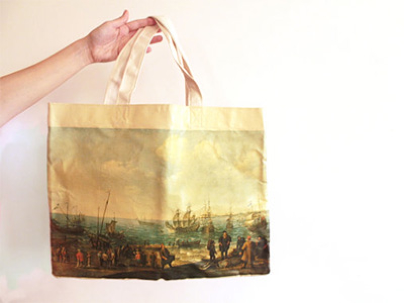 800x600 Upcycled Oil Painting Tote Bags Frankie Magazine - Painting Bag