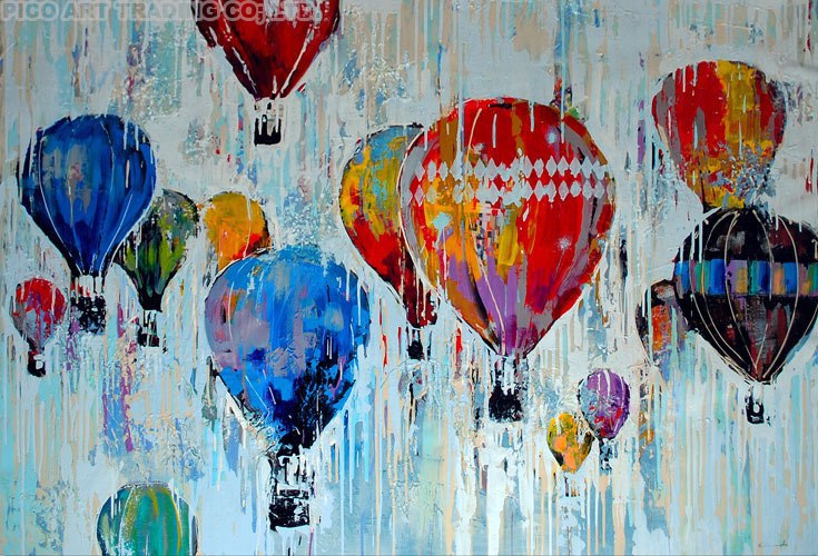 735x500 Balloon Painting On Canvas 4k Pictures 4k Pictures [Full Hq - Painting Balloons On Canvas
