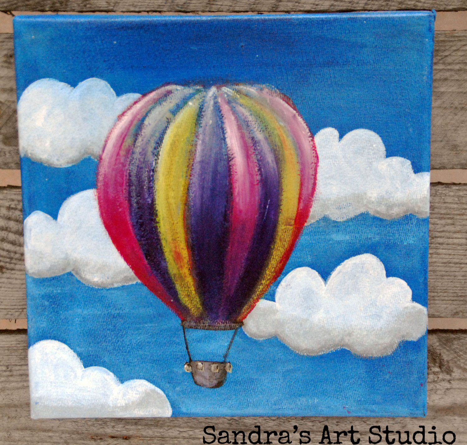 1500x1428 Hot Air Balloon Sandra's Graphic Design - Painting Balloons On Canvas