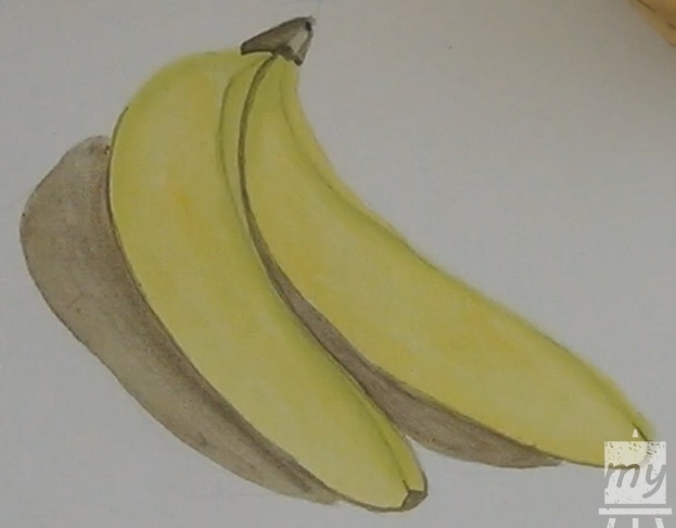623x486 Painting Still Life Bananas In Acrylic My Drawing Tutorials - Painting Banana