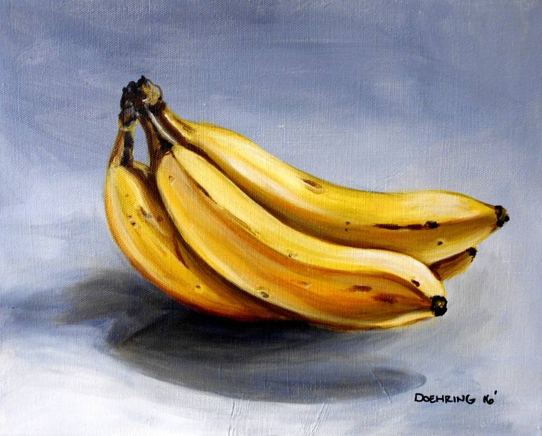 770x620 Saatchi Art Bananas Painting By Jennifer Doehring - Painting Banana