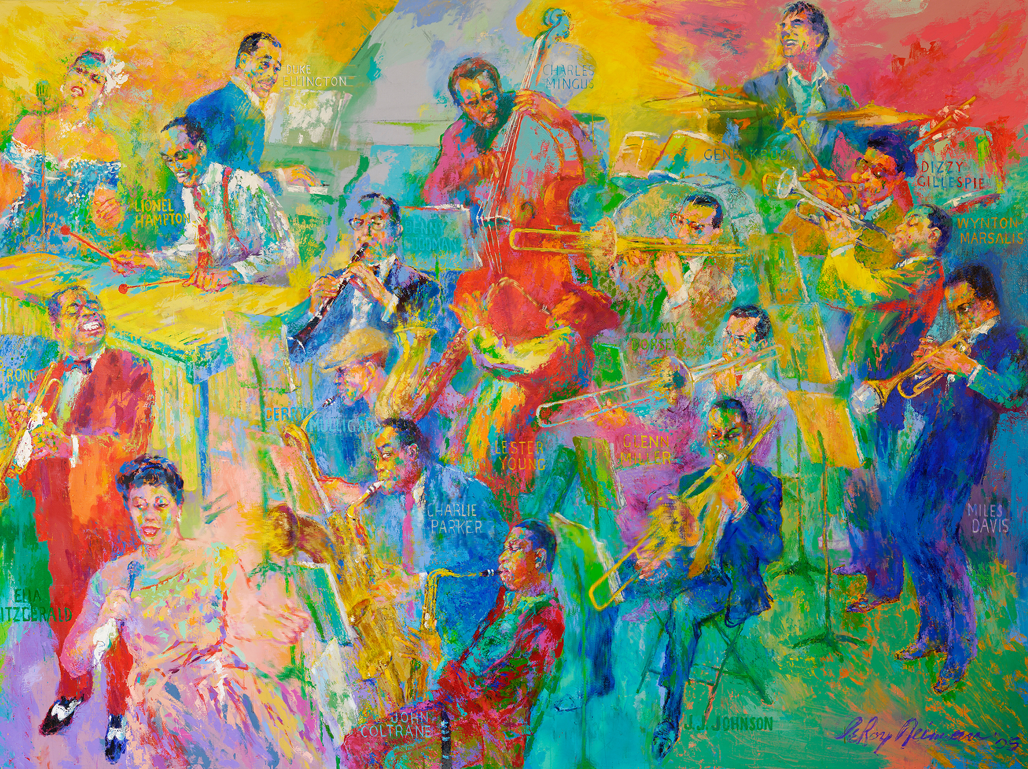 2048x1532 Leroy Neiman's Big Band Now On Display National Museum - Painting Band