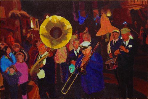 500x334 Old Glory Creole Jazz Band Painting - Painting Band
