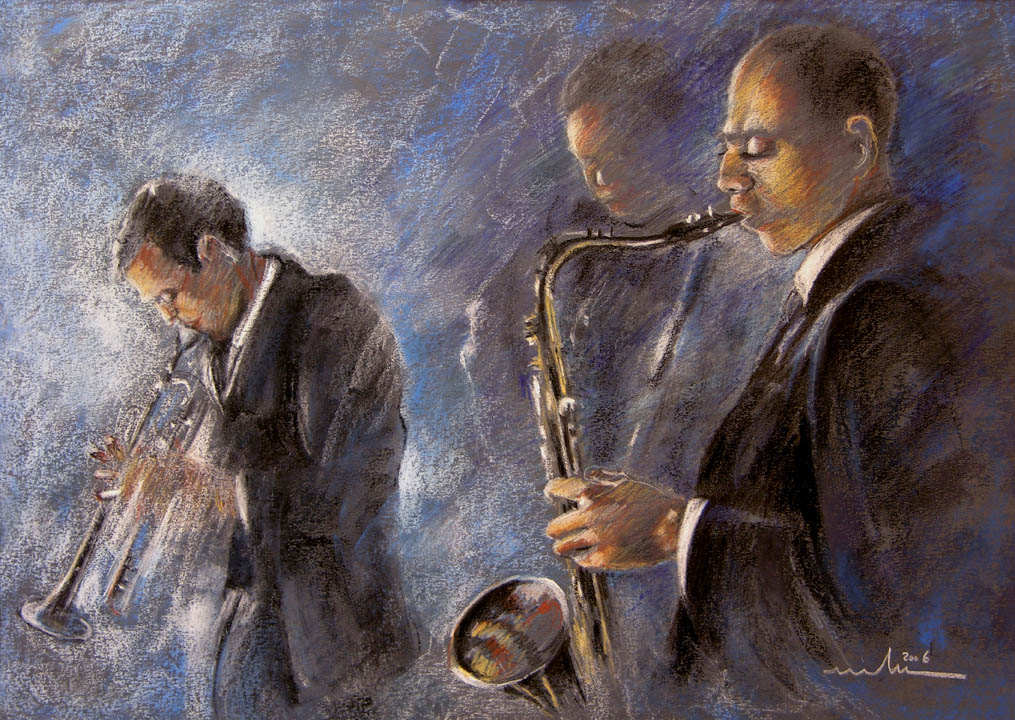 1015x720 Gallery Of Musician Bands Paintings By French Artist Miki De Goodaboom - Painting Band