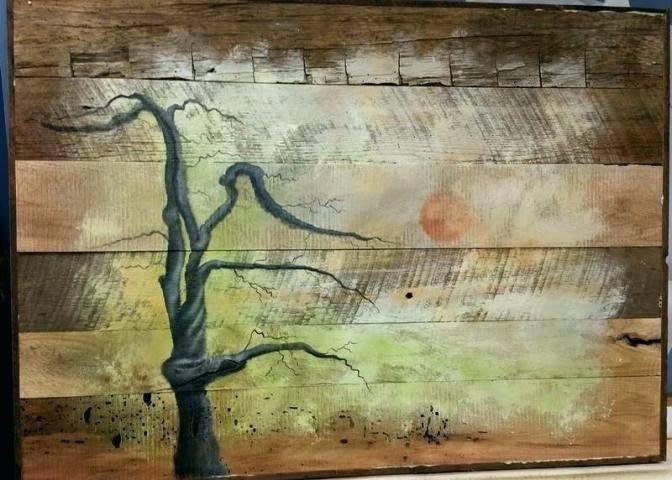 672x480 Painting On Barn Wood Reclaimed Wood Paint And Stain Progress Made - Painting Barn Wood