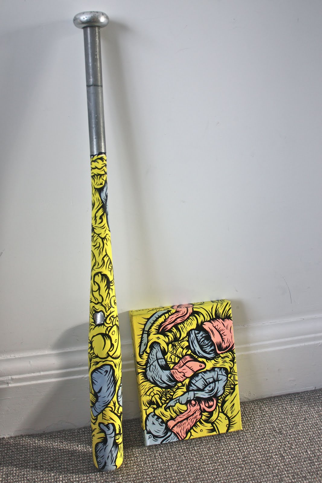 1067x1600 What I'Ve Been Doing Illustrated Baseball Bat And Painting - Painting Baseball Bat