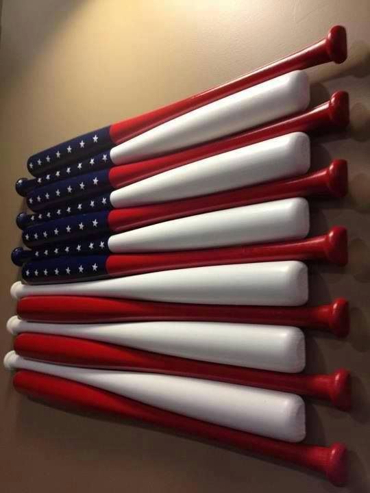 540x720 Baseball Bat American Flag Apartment Ideas - Painting Baseball Bat