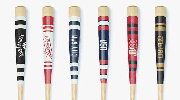 601x334 Mitchell Bat Co. Striped Baseball Bats, Hand Painted Baseball Bats - Painting Baseball Bat
