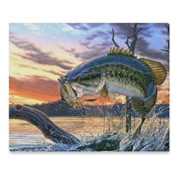 350x350 Unhappy Camper By Randy Mcgovern 11x15 Largemouth Bass - Painting Bass