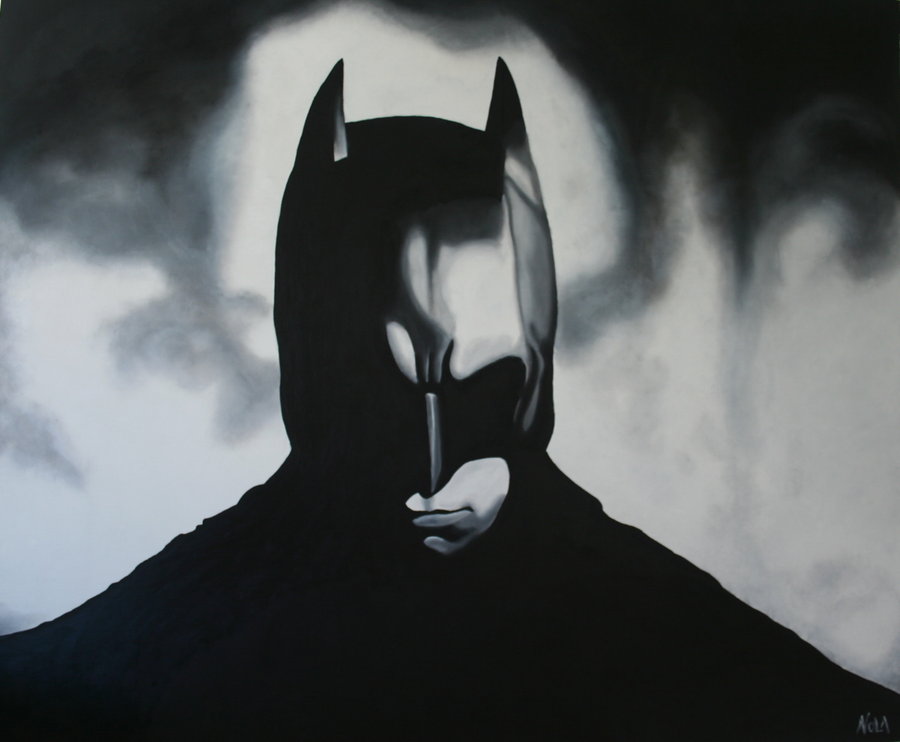 900x742 Batman Painting By Liadan1 - Painting Batman