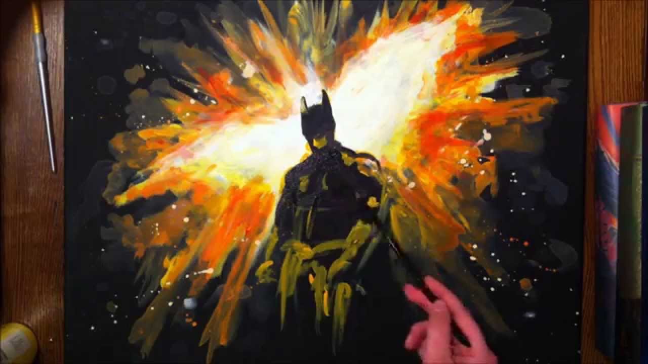 1280x720 Batman Speed Painting - Painting Batman