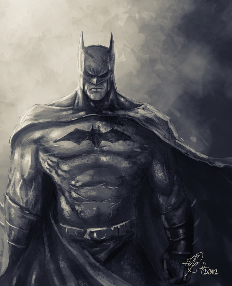 804x993 Batman Speed Painting By Rob Joseph - Painting Batman
