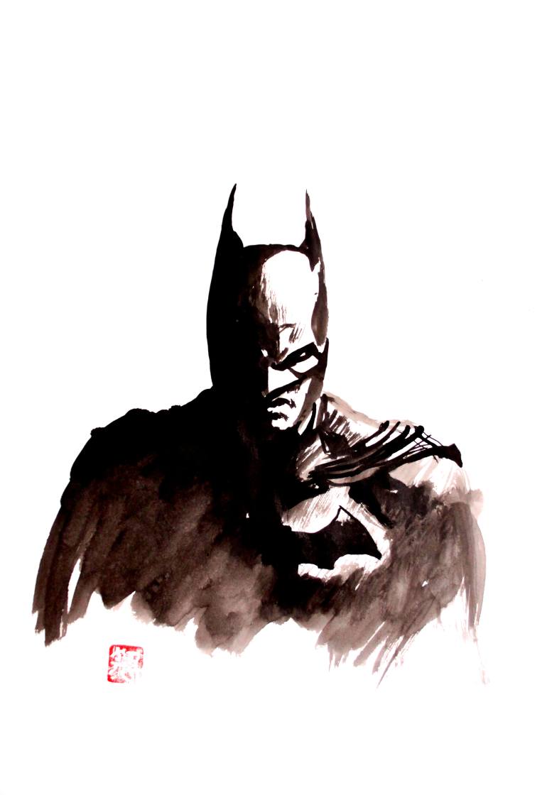 770x1120 Saatchi Art Batman Painting By Pechane Sumie - Painting Batman