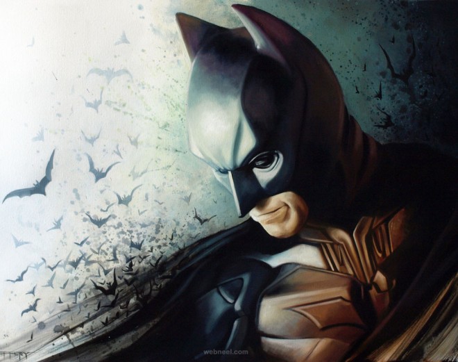 660x521 Batman Painting By Ben Jeffery 14 - Painting Batman