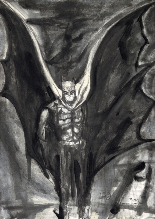 496x700 Batman By Arnau Casas - Painting Batman