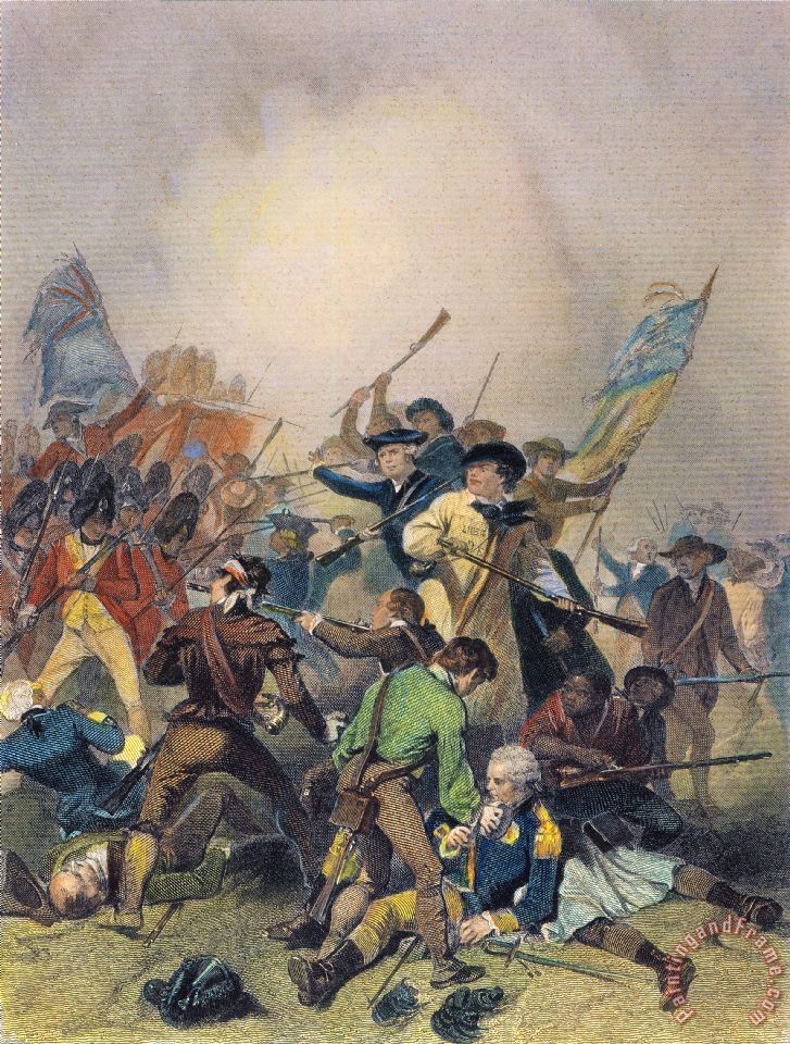 727x960 Others Battle Of Bunker Hill Painting - Painting Battle Of Bunker Hill