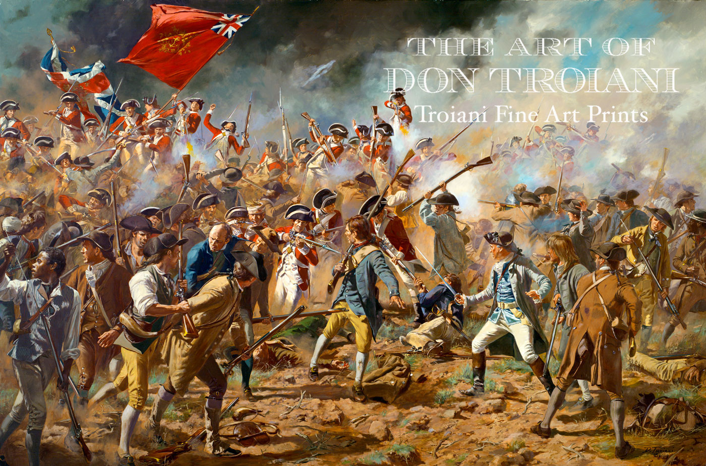 1400x925 Red W Britain - Painting Battle Of Bunker Hill
