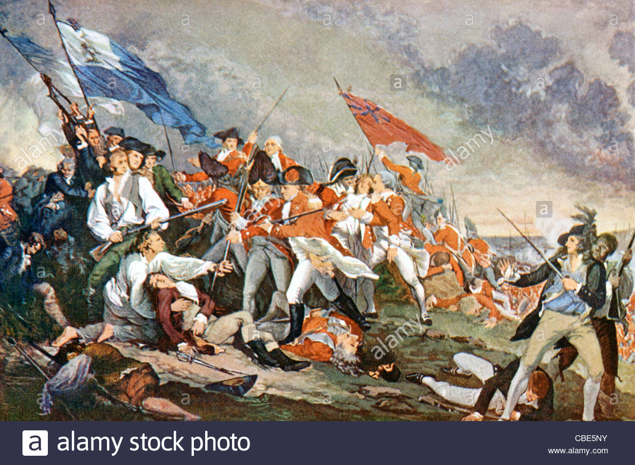 1300x953 The Battle Of Bunker Hill Was Fought Nearby Breed's Hill - Painting Battle Of Bunker Hill