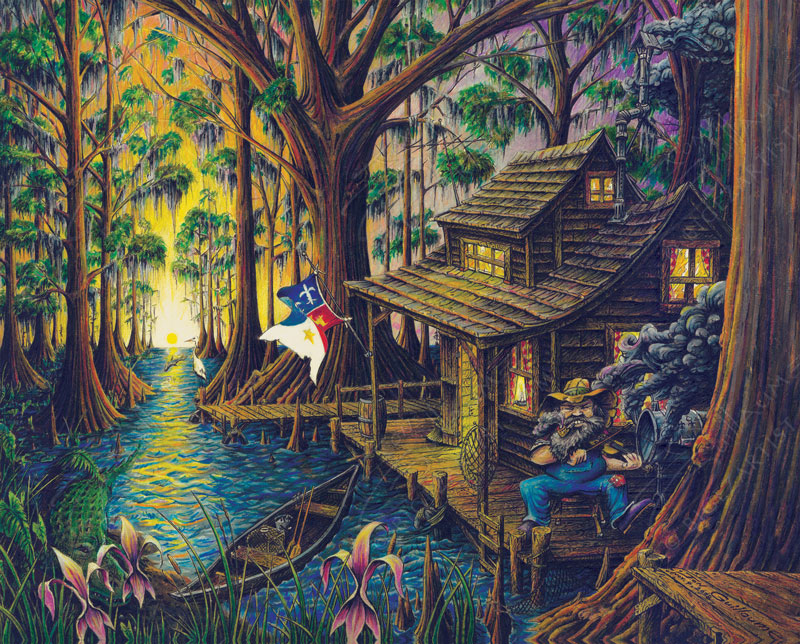 800x644 Bayou Country - Painting Bayou