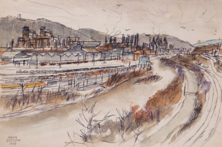 450x299 Grutzka Works On Exhibit - Painting Bethlehem Pa