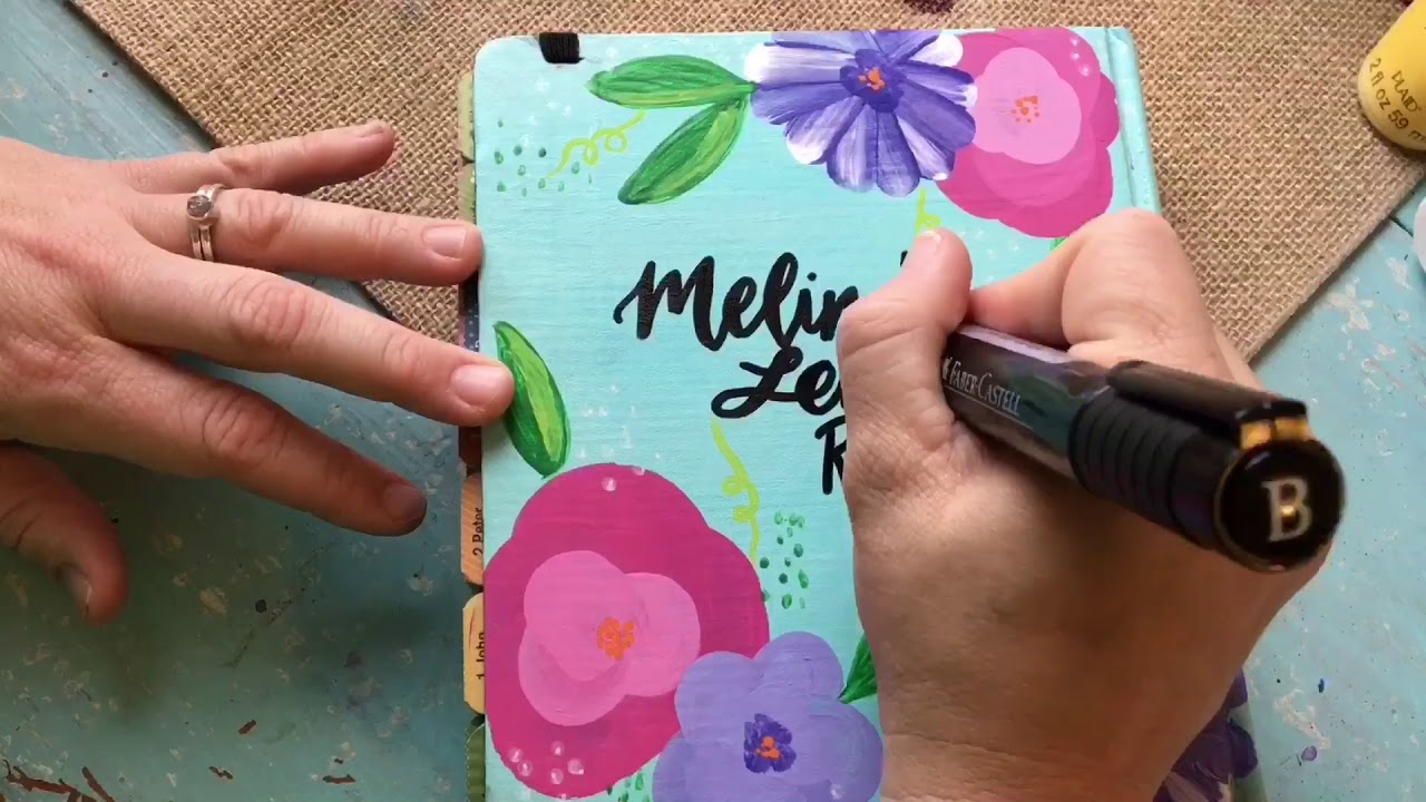 1280x720 My Bible Gets A New Hand Painted Cover - Painting Bibles