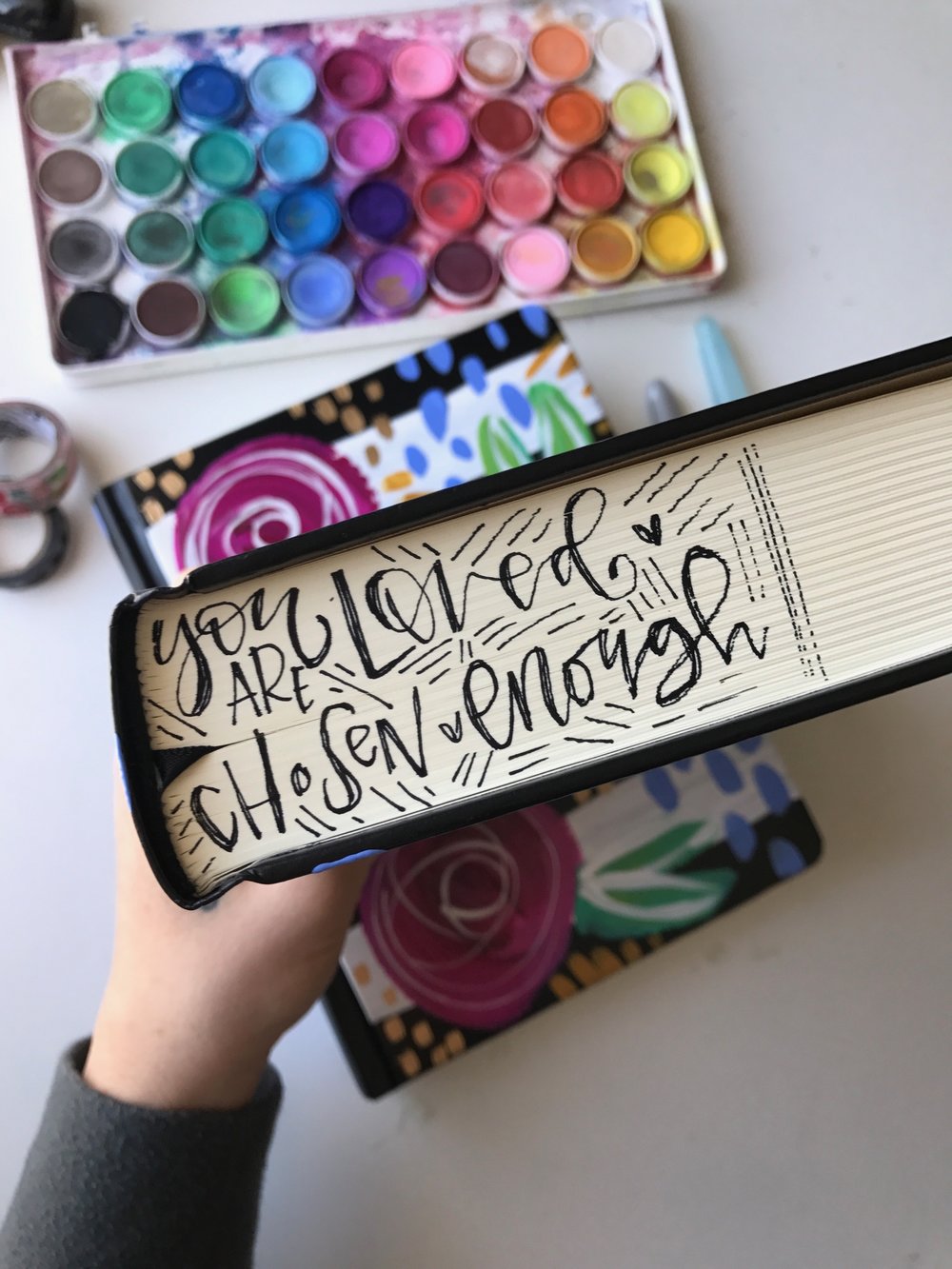 1000x1333 Hand Painted Journaling Bible Valerie Wieners Art - Painting Bibles